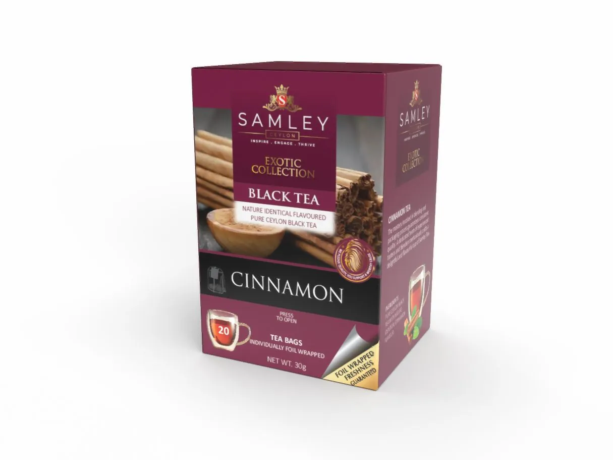 Black Tea with Cinnamon 20 TB Double Chamber Foiled Envelop (40g)